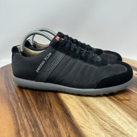 Camper EU 40 Pelotas XLite Shoes Black Polyester Suede Lightweight Sneakers - Picture 1 of 9